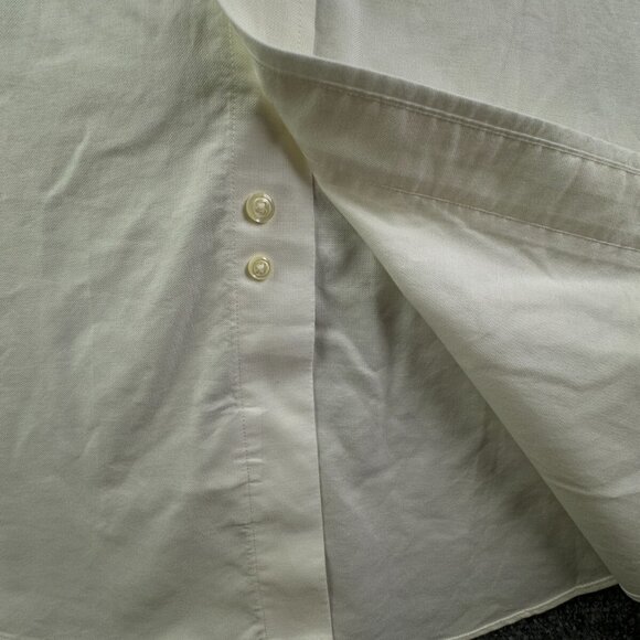 Brooks Brothers Men Non Iron Button Up Shirt Long Sleeve Ivory Madison 16 33 - Picture 11 of 15